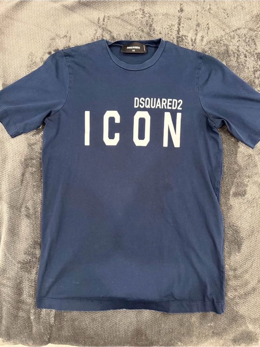 DSQUARED2 Navy Blue ICON Logo Short Sleeve Tee